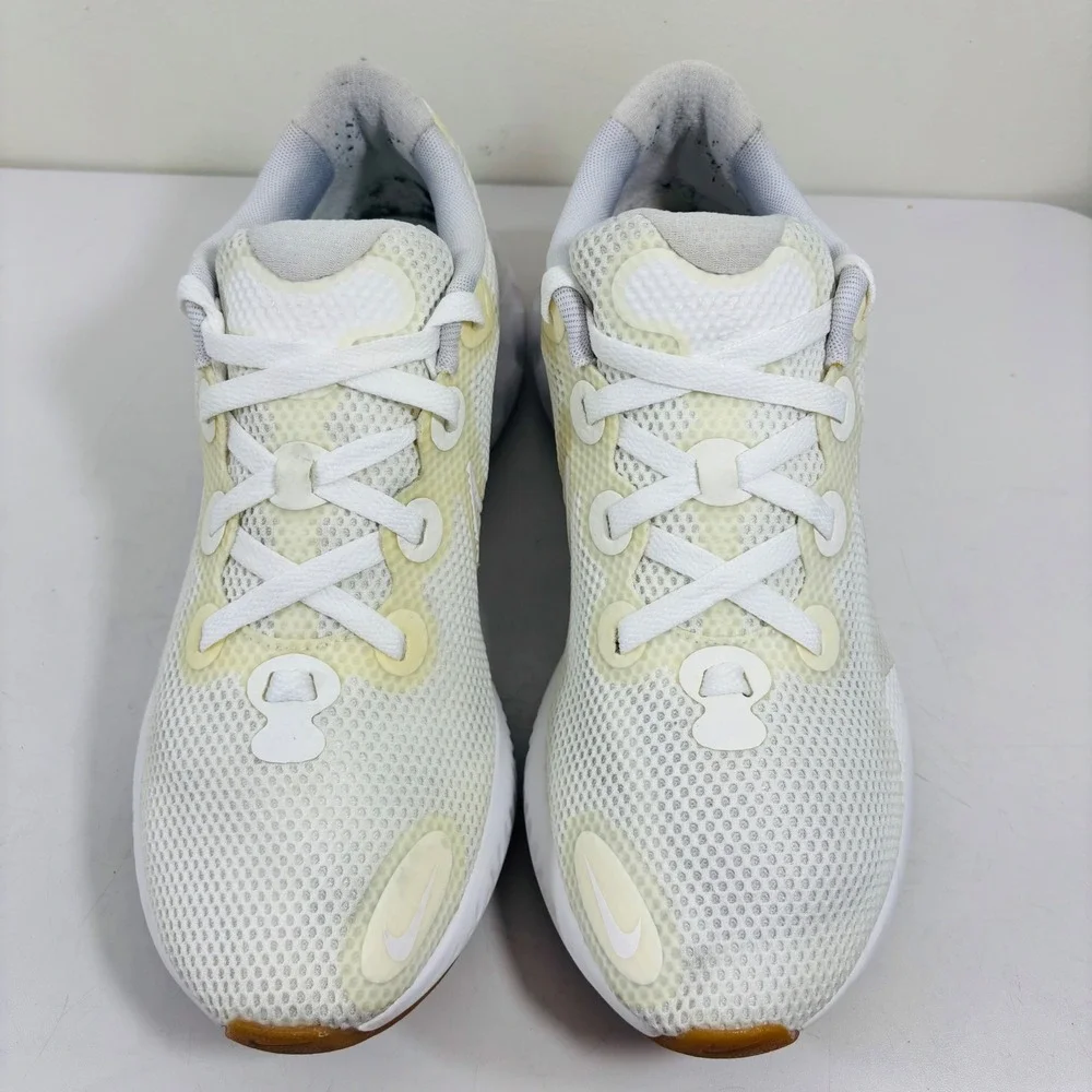 Nike Renew Run Triple White/Gum Sole Men's Running Shoes Sneakers CZ9209-100‎ 10